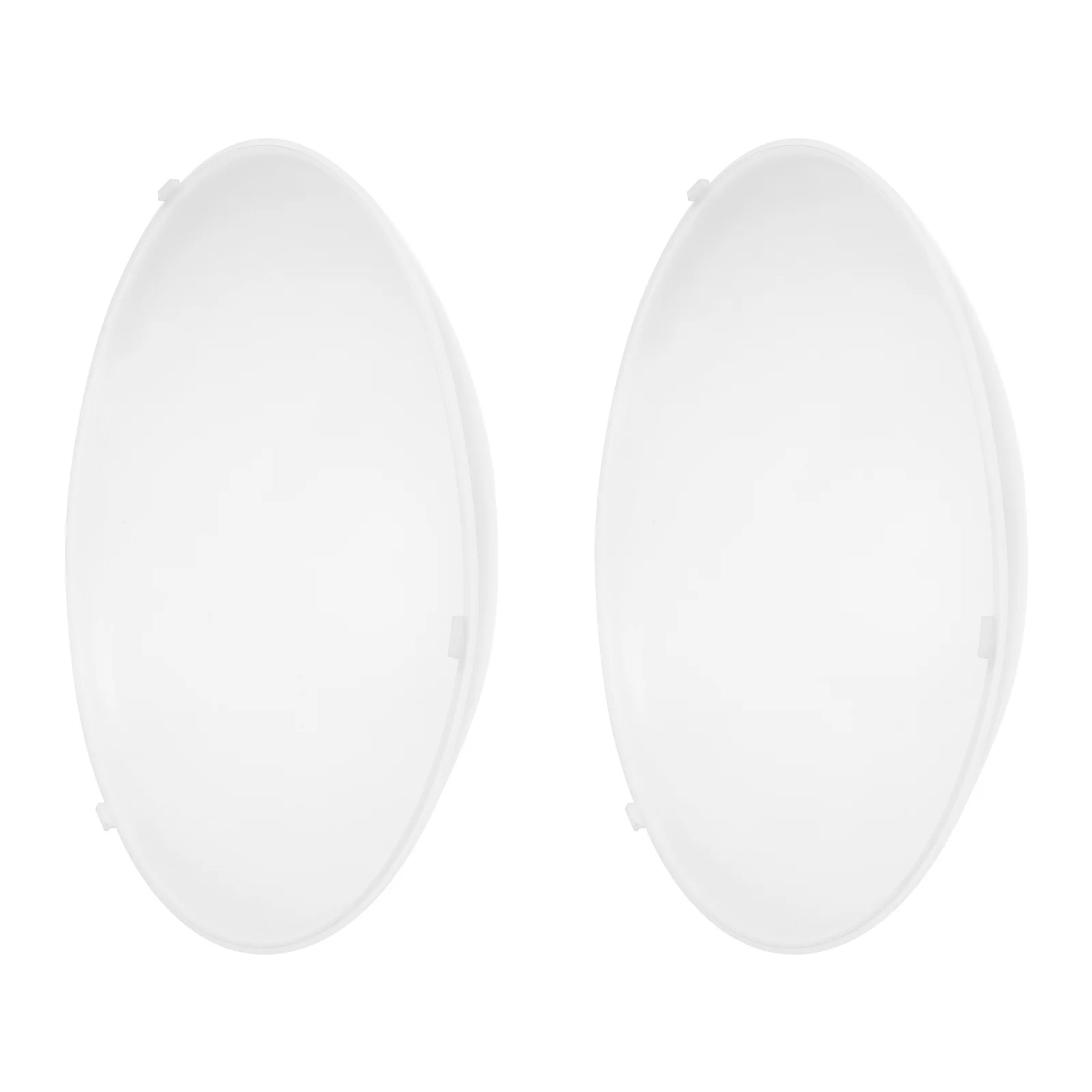 

2pcs Fire Retardant Lamp Shades White Plastic Ceiling Lampshades Simple Light Fixture Cover Antiflaming Dust Proof For Bedroom
