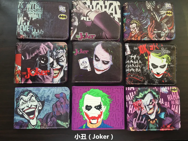 Cute anime movie For J-Jokers peripheral PU folding wallet men and women wallet birthday small gift card bag children