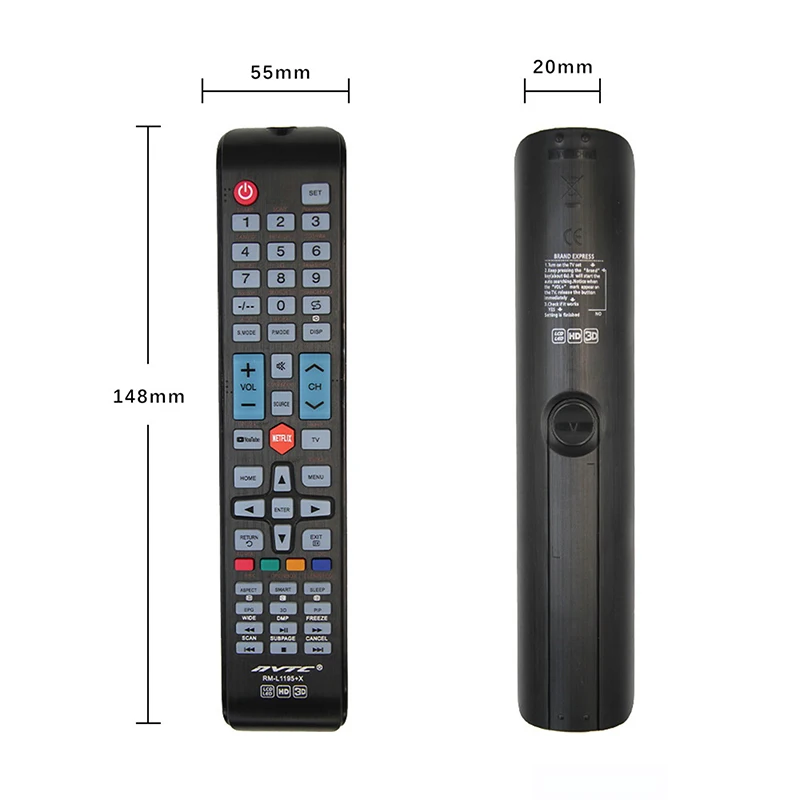 Mando a distancia universal para TV NVTC RM-L1195+X Reemplazo multifunción Control remoto SmartTV Operación simple