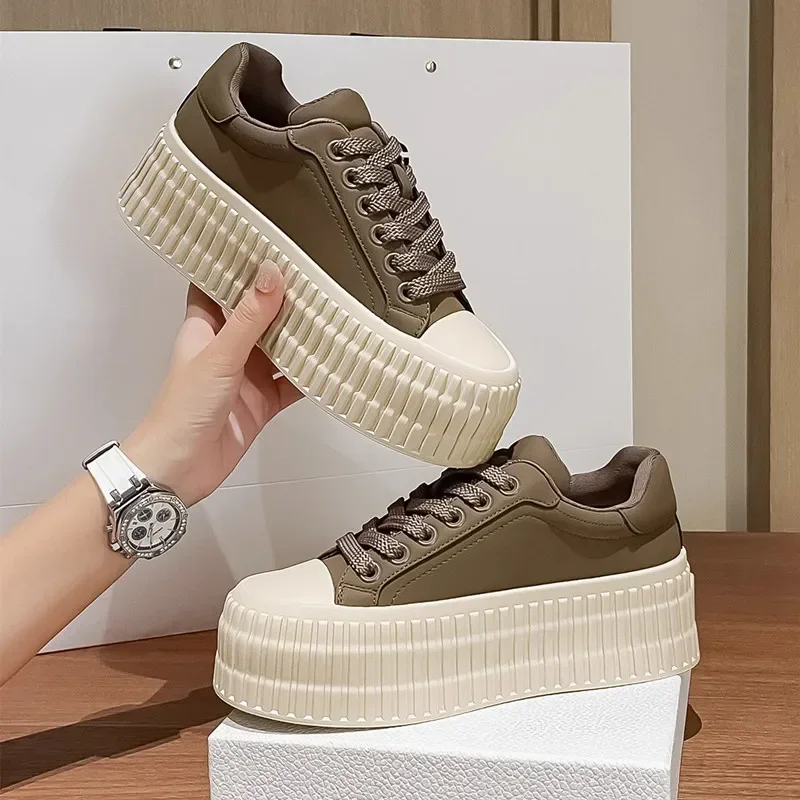 

Fashion Casual Shoes Spring Autumn Thick Sole Platform Sneakers Women Lightweight Non-slip Shoes for Women Zapatillas De Mujer