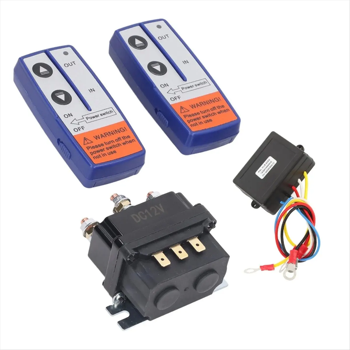 

Реле лебедки с контроллером 12 В 250 А Комплект реле лебедки с пультом дистанционного управления Реле Контакторный переключатель для промышленного автомобиля