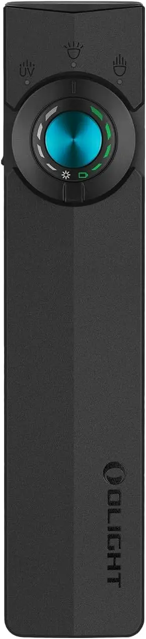 グリーン、UV、ホワイトLEDを搭載した充電式フラット懐中電灯、1500ルーメンのUSB-Cポケットライト、アウトドアキャンプや緊急作業に最適