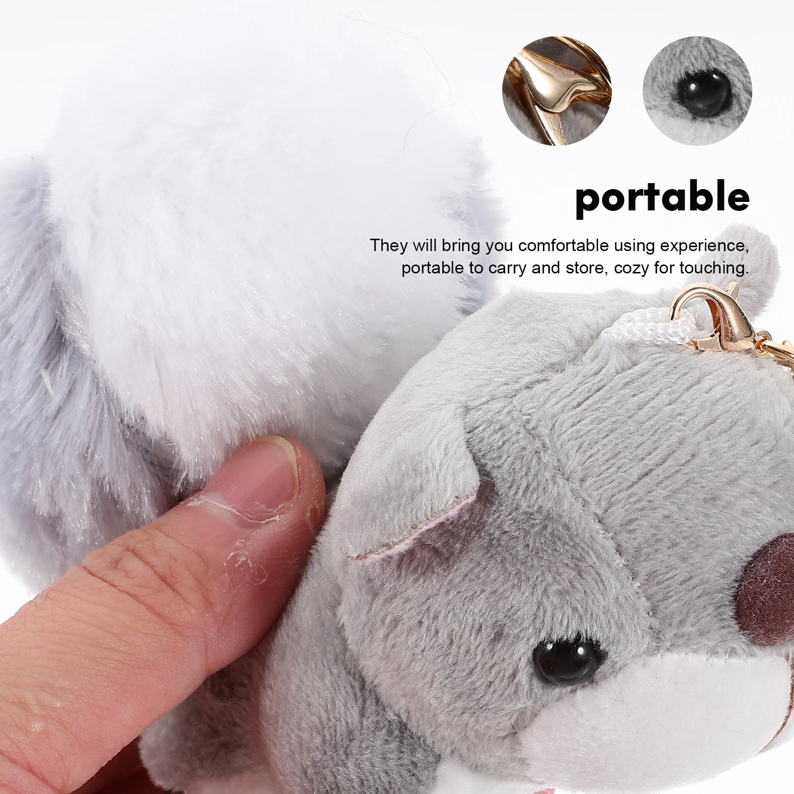 Squirrel Key Ring Decoration Plush Squirrel Charm Key Chain Hanging Pendant Animal Key Chain Plush Squirrel Keychain