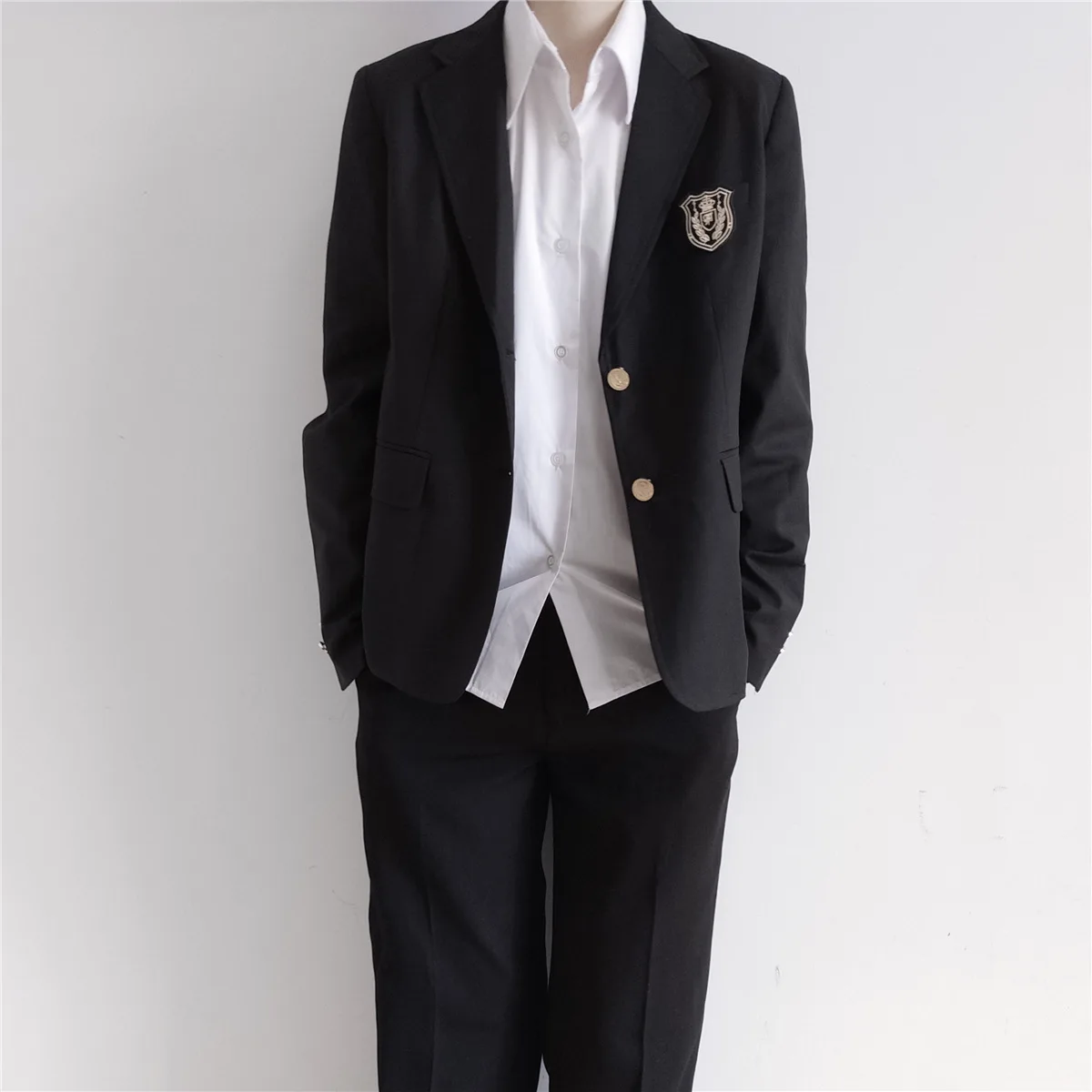 

DK Uniform Set Casual Suit for Men Stylish High School Student Blazer Unisex Versatile Outfit