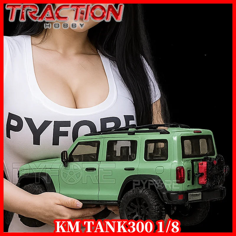 

TRACTION 1/8 TANK300 2.4GHz RC Electric Remote Control Car Model RC Crawler Straight Axle Competitive Edition RC cars for adults