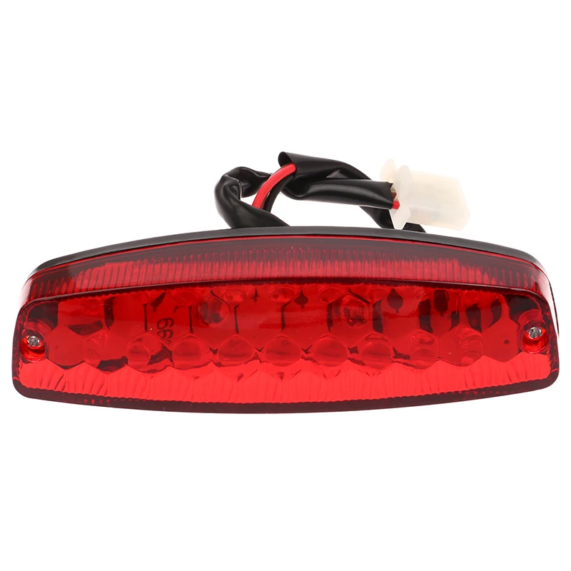 

LED 3Wire 12V Brake Stop Light License Taillight Red For ATV Off-road Motorcycle Running Tail Light Universal 12V Red