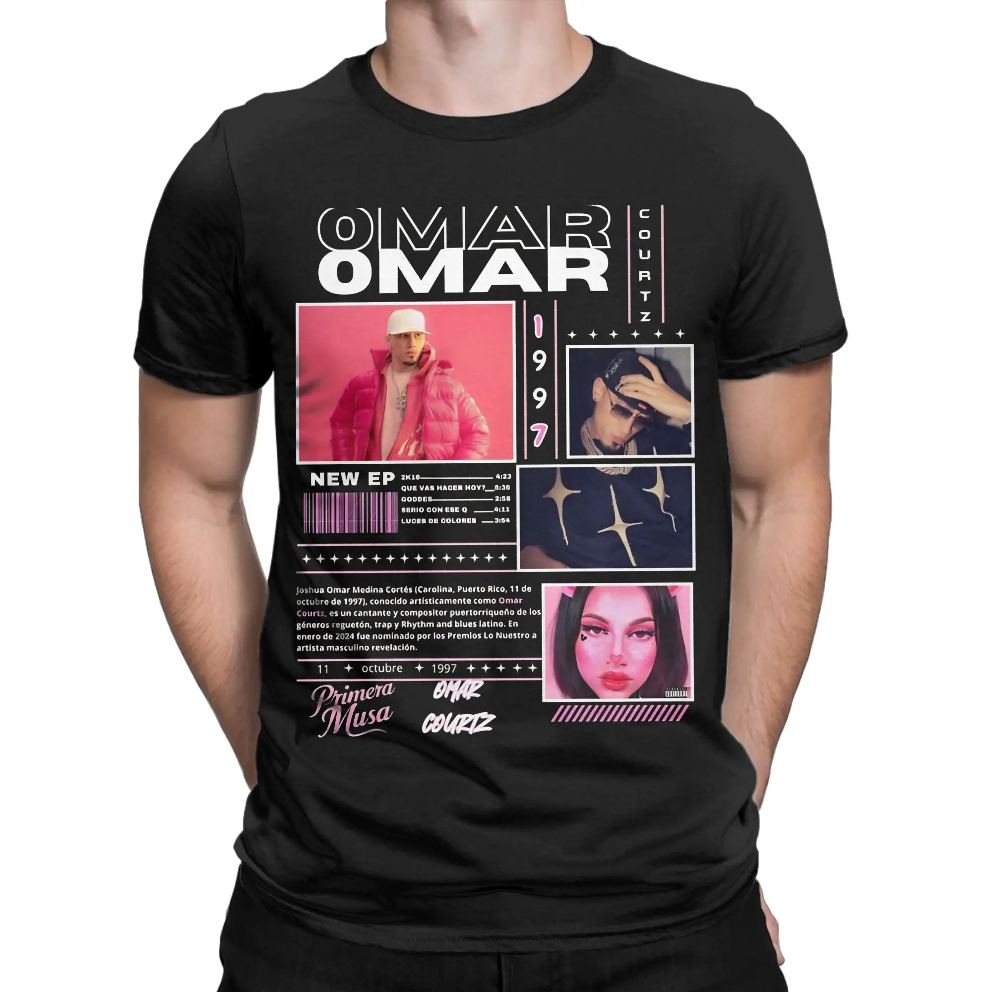 Camiseta First Muse Omar Courtz, camisetas de algodón puro de verano para hombres, camiseta informal de Hip Hop, camisetas impresionantes de manga corta