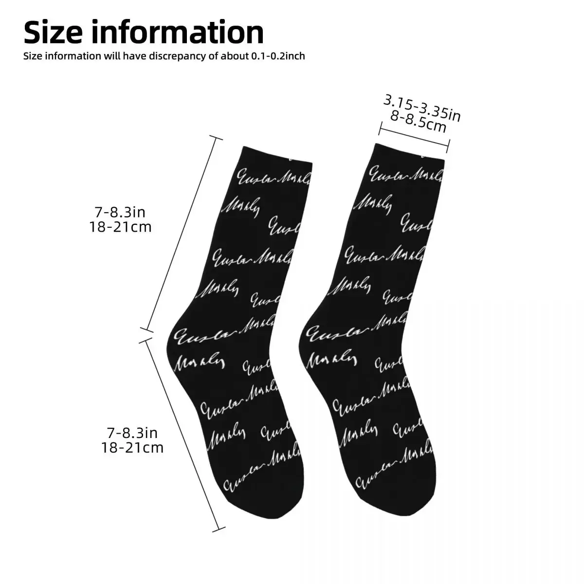 Gustav Mahler Signature Socks Harajuku Sweat Absorbing Stockings All Season Long Socks Accessories for Unisex Gifts