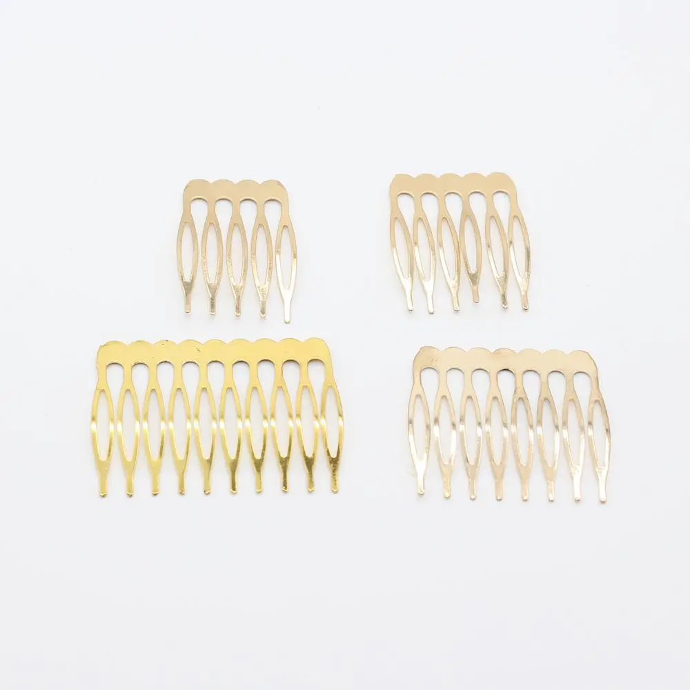 10pcs 5 6 8 10 Teeth Metal Hair Comb Brass For Clip Women Girl Bridal Ornament Jewelry Decorative Accessories Wedding Accessorie image 6