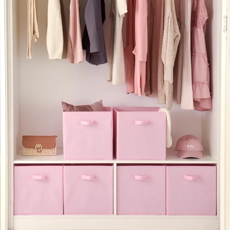 

Cube Storage, 13x13 Cube Storage Organizer Bins, Collapsible Storage Bins With Handle, Closet Storage Bins, Baskets