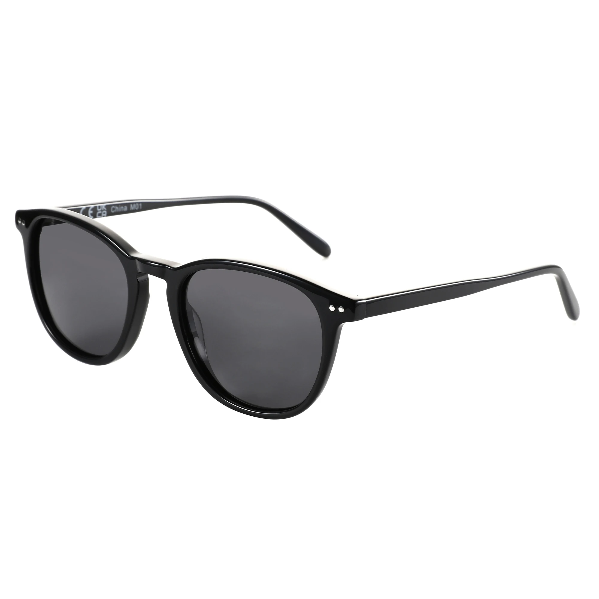 ZENOTTIC 2025, modische, quadratische, polarisierte Sonnenbrille, handgefertigte Acetat-Sonnenbrille mit Federbein, modischer runder Schirm für Männer und Frauen – Detail 9