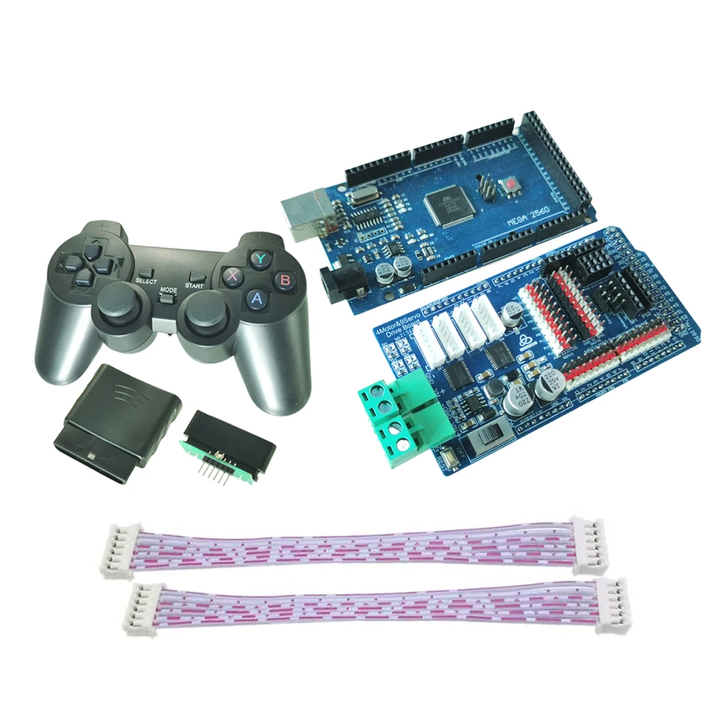 Mega2560 Controller Driver Expansion Board for Arduino 4WD 12V Robot Car PID Encoder Motor Servos Robot Arm Mecanum Wheel