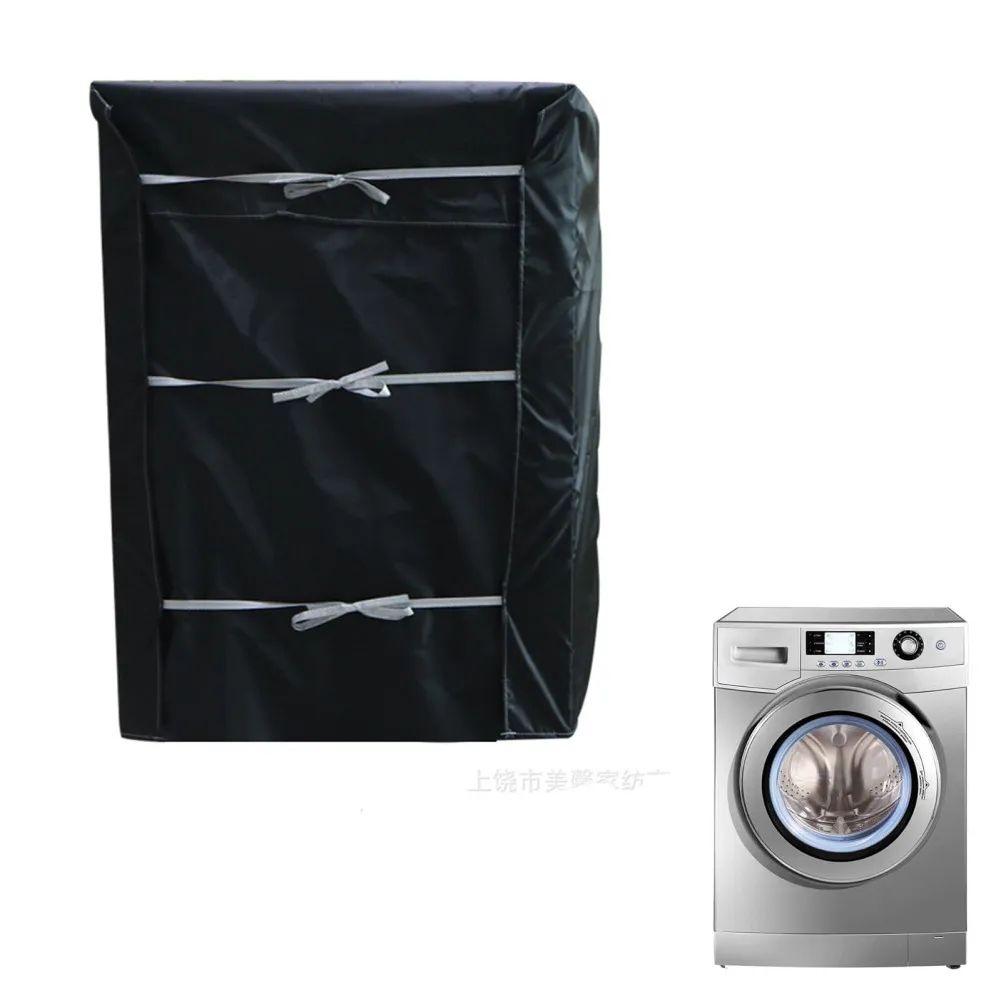 Outdoor Washing Machine Cover With Adjustable Ropes Dryer Protection Cover For Toilet Kitchen Balcony Bathroom Garden