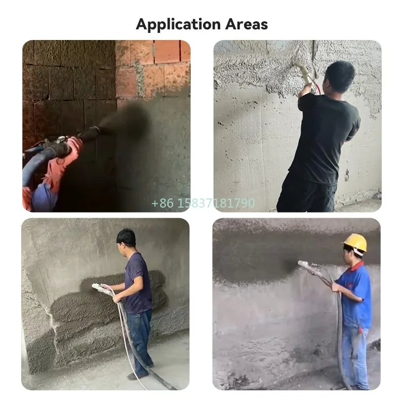 Concrete Mortar Spraying Machine Injection Automatic Mortar Gypsum Wall Plaster Machine Construction Mortar Spray Machines Price