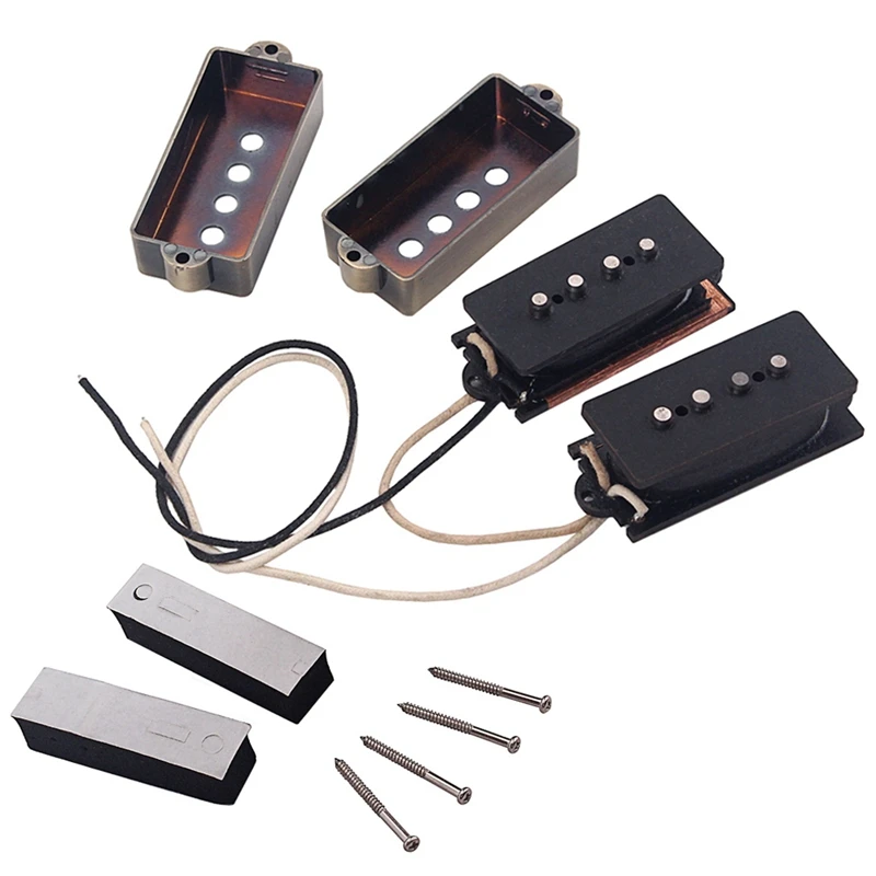 Guitar Parts Master Built PB P Bass Pickup Humbucker Pickup Alnico V For 4 Strings P Bass Pickups