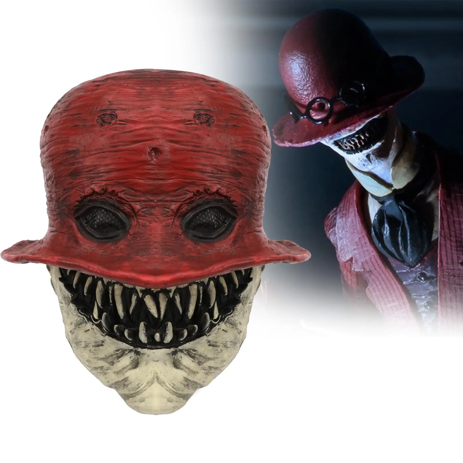 

Crooked Man Mask Horror Zombie Demon Mask Scary Halloween Mask Cosplay Costume Prop for Adults