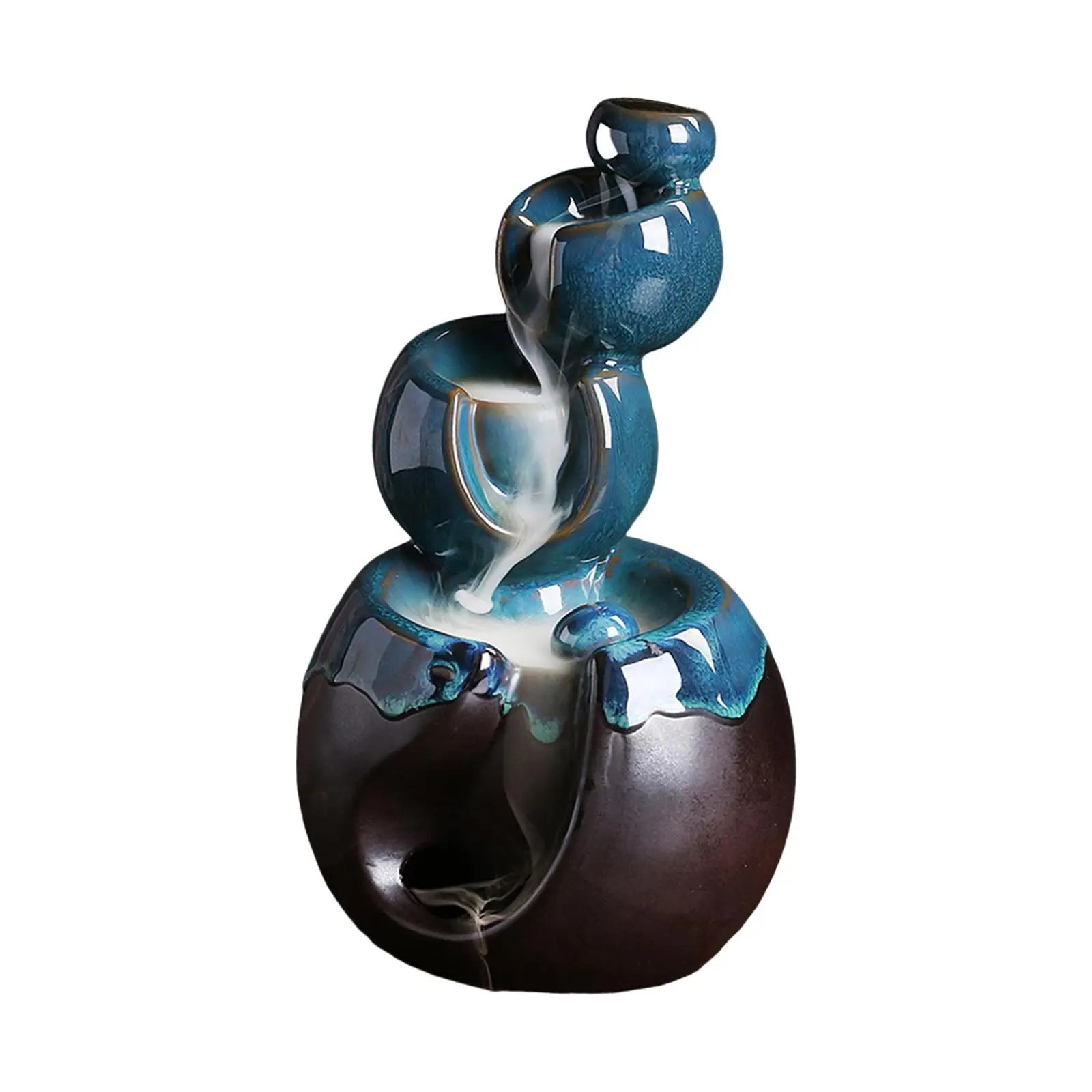 Backflow Incense Burner Waterfall Incense Burner Holder for Office Home