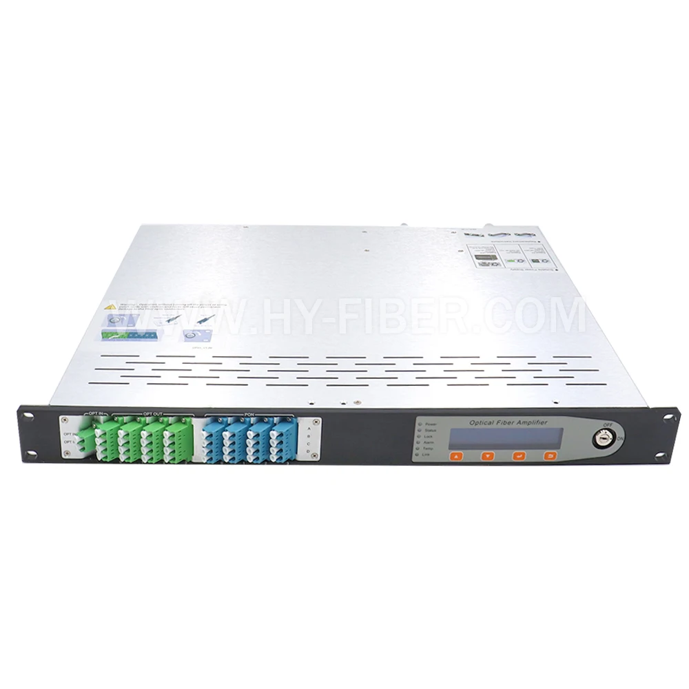 Imagem -03 - Way Catv 1550nm Amplificador Óptico 22dbm com Wdm 2x1 Interruptor de Fibra lc Apc Fonte de Alimentação 220v ou 48v 16