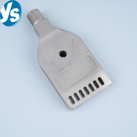 Stainless Steel 1/4” Double Row Wind blowing Jet  air nozzle High Quality Flat Spray Air Nozzle, 16 Holes Compressed Air Nozzle