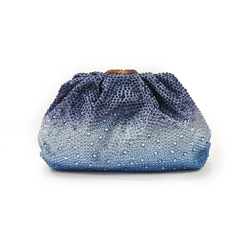 

Luxury Gradient Color Evening Purses with Studded Diamonds Blingbling Formal Party Clutch Bags Women's Fashionable Dress Bag