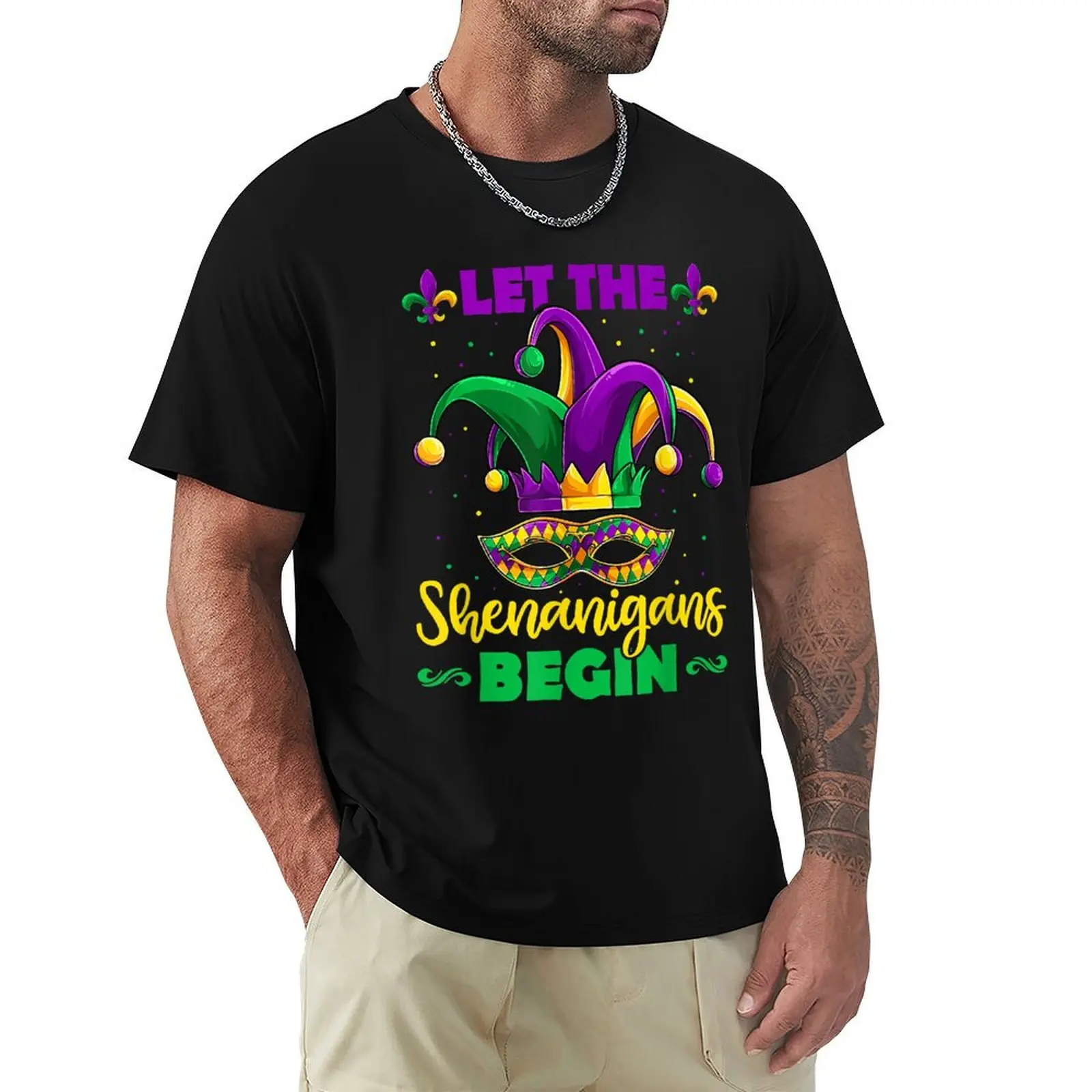 Let The Shenanigans Begin Mardi Gras Kids Men Women T-Shirt t shirts with prints T-Shirt