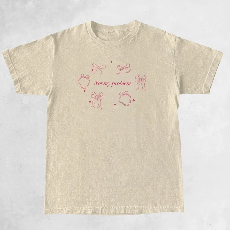 Camisetas con lazo y coqueta para mujer, camiseta estética Vintage Y2k, ropa Kawaii Cottagecore de manga corta para mujer