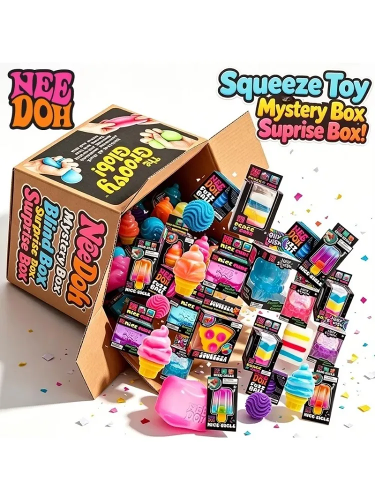 2026 NeeDoh Schylling Quetschspielzeug Squishy Blindbox Multi Langsam Aufsteigendes Squishy ADHS Stressabbau Fingerspielzeug Mystery Box Geschenk