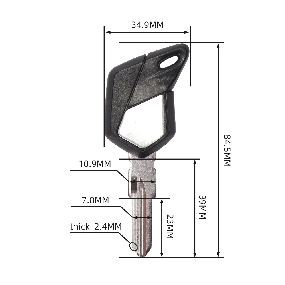 1Pcs New Blank Key Motorcycle Replace Uncut Keys For MV AGUSTA BRUTALE 1000 RR SERIE ORO 1090 R 675 800 ROSSO SCS 920 RUSH
