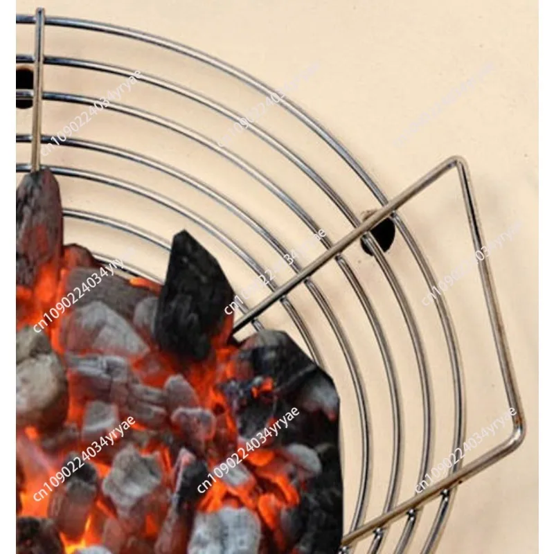 Ceramic Kamado Grill Outdoor BBQ Accessories Stainless Steel Grey Basket Charcoal Basket
