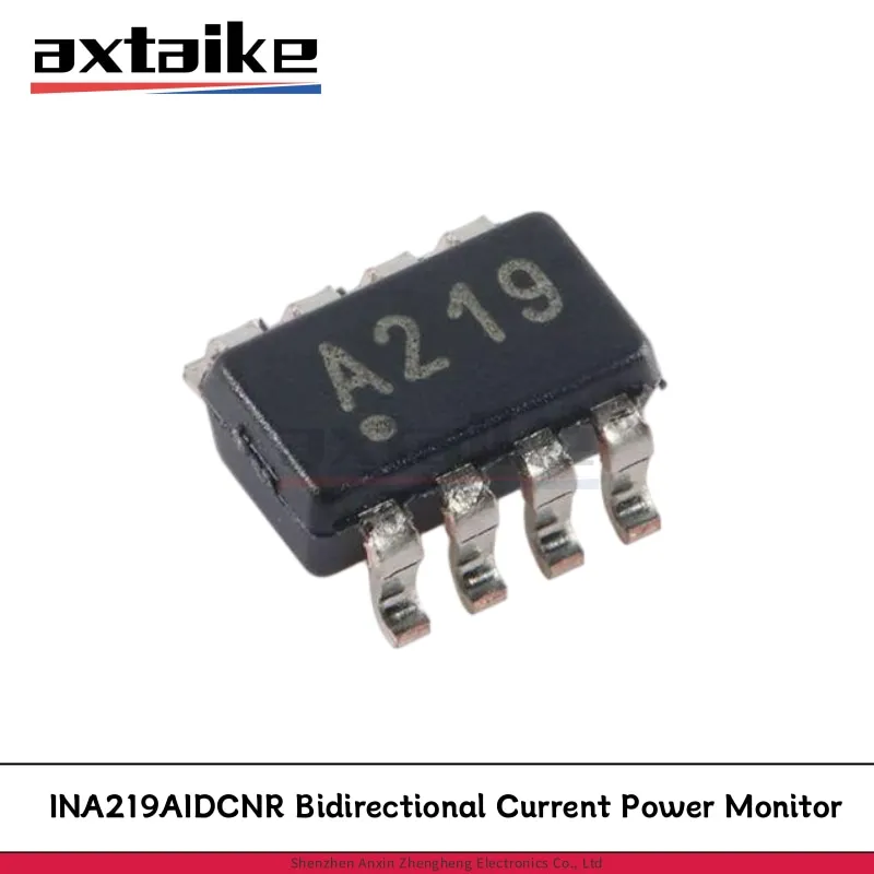 5PCS INA219AIDCNR Marking: A219 SOT-23-8 INA219 Zerø-Drift Bidirectional Current Power Monitor With I2C Interface SMD IC