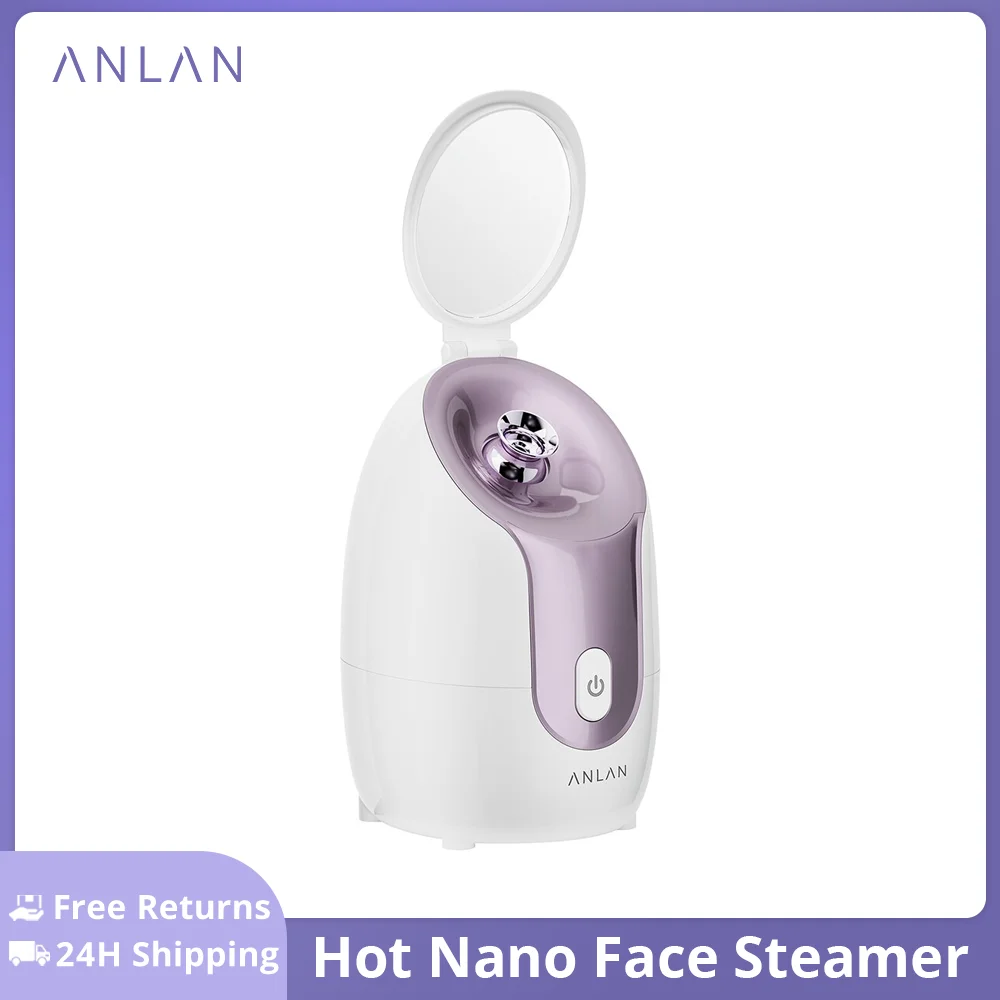 

ANLAN Hot Nano Face Steamer Sprayer Facial Steamer with Mirror Hot Fog Pore Cleaner Skincare Moisturizing Humidifier SPA Machine