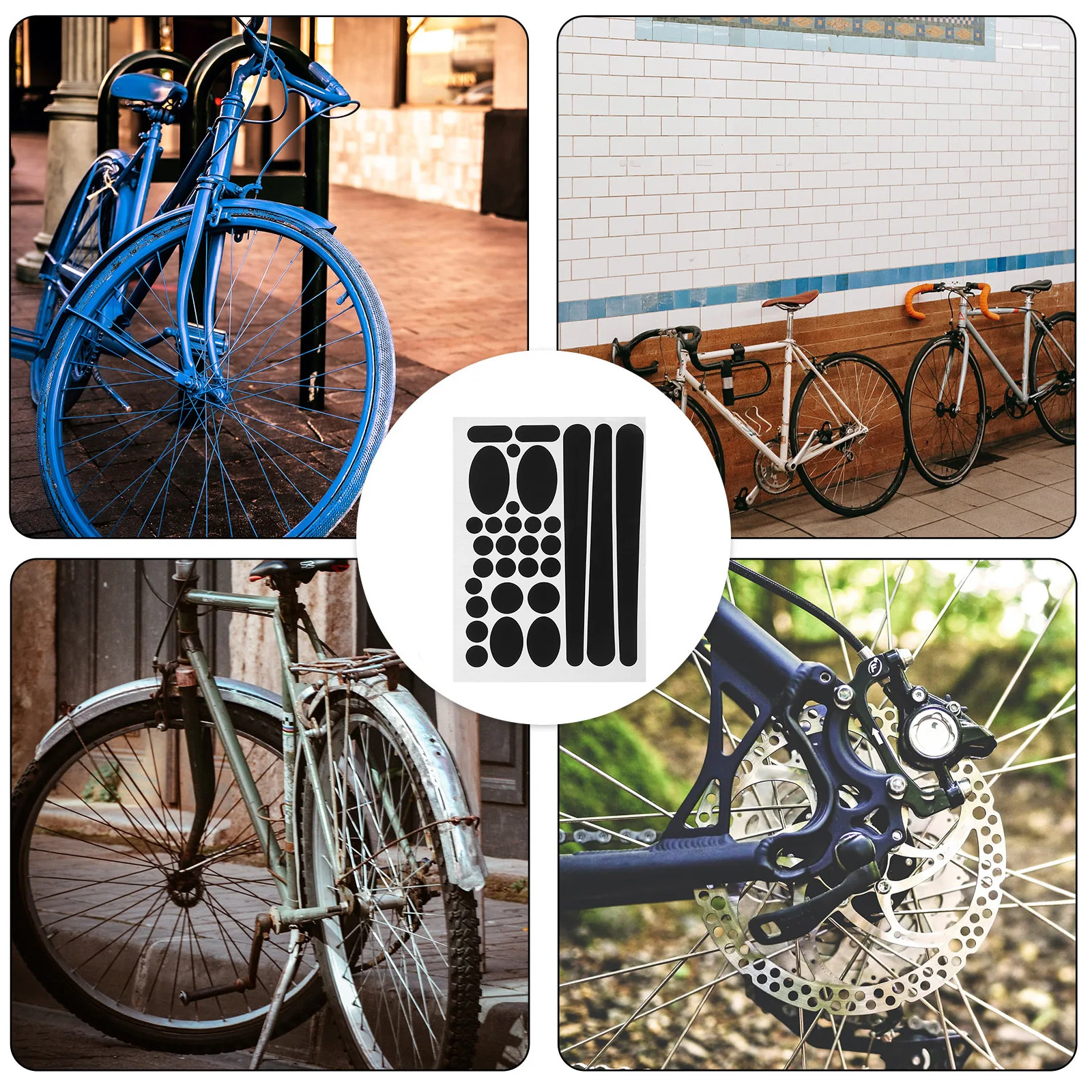 

3 pcs Bicycle Chainstay Protector Stickers Tape Kit Self-Adhesive Bike Chain Protection Guards Decal For Road Mountain Bikes