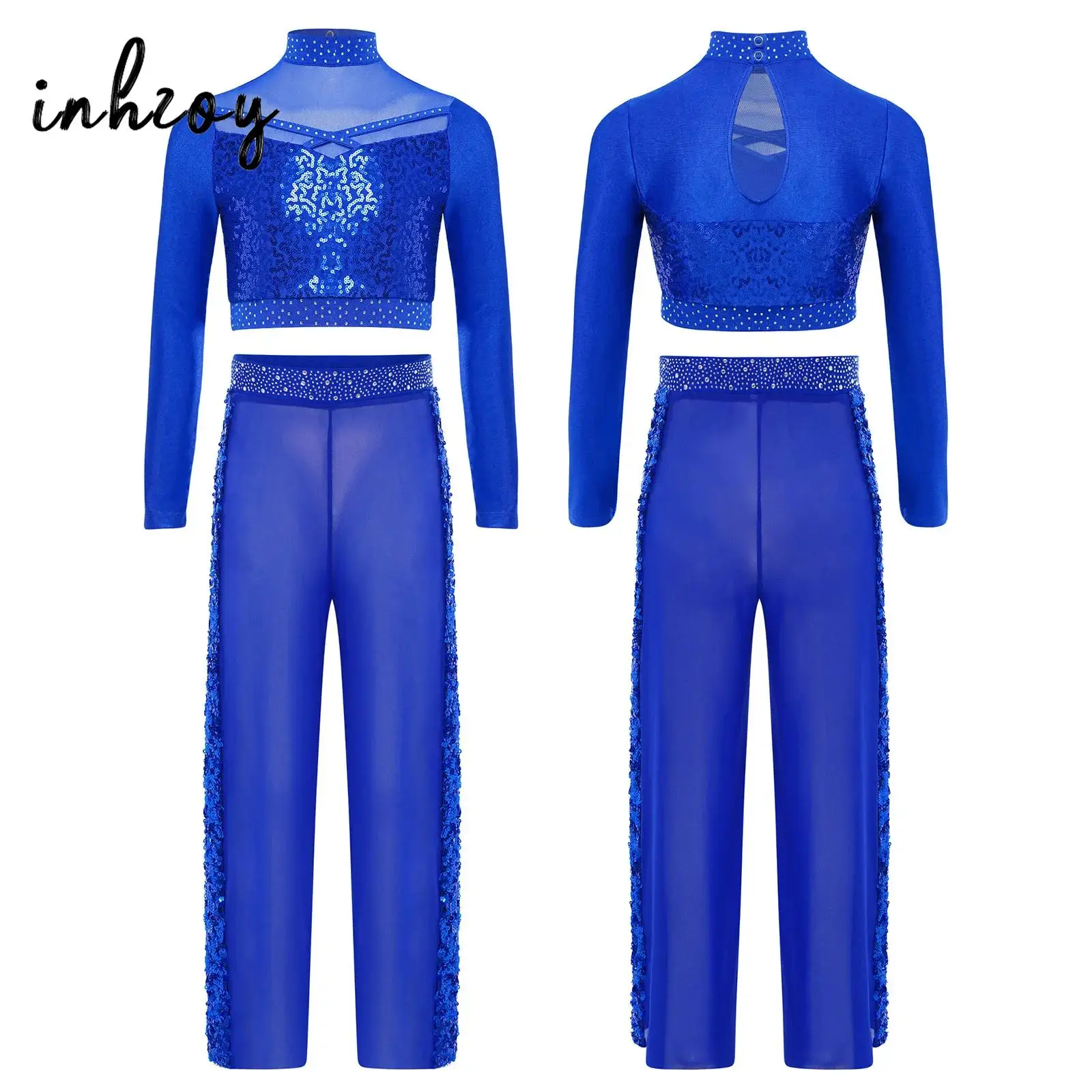 Conjuntos de baile de Jazz para niñas, traje deportivo, disfraz de actuación para práctica y puesta en escena