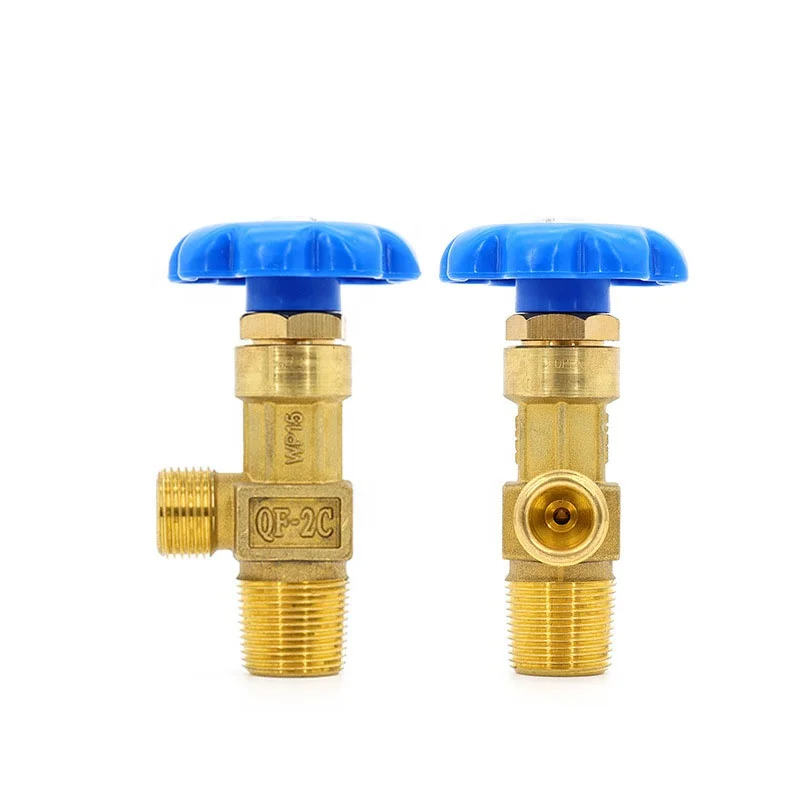 

Клапан газового баллона QF-2C Латунный клапан углекислого газа для газового клапана кислородного баллона Промышленные и сжиженные газы Латунный регулятор
