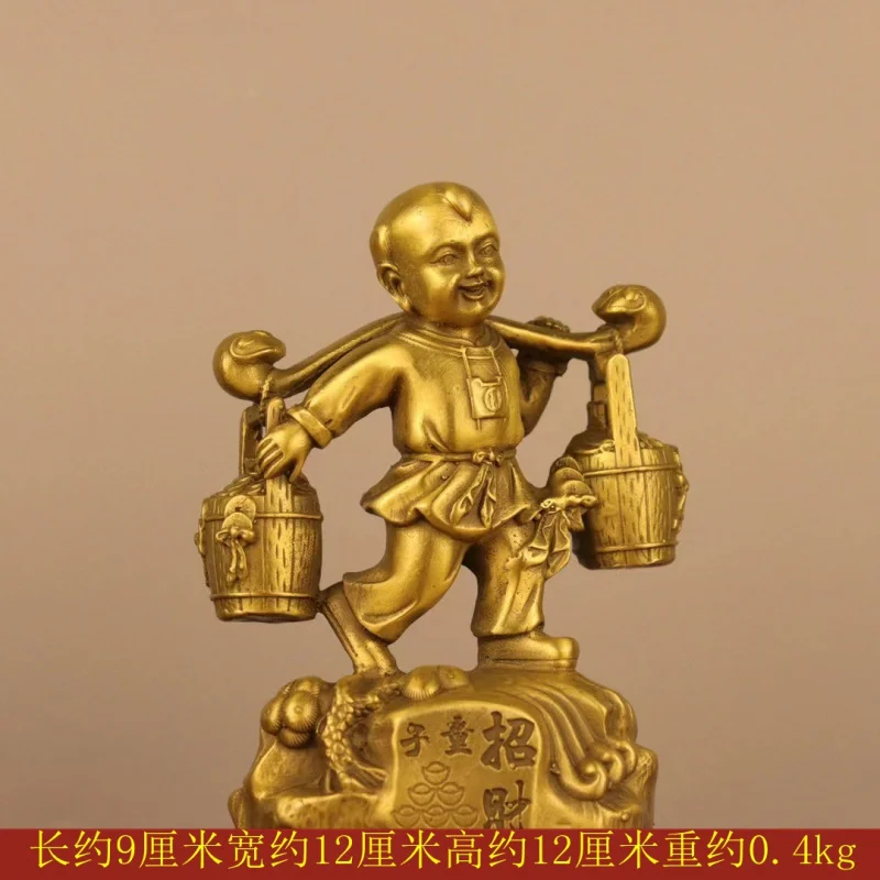 

Вся медная фигурка удачи из латуни - подшипник - подача богатства, ребенка, домашний офис, настольное ремесло