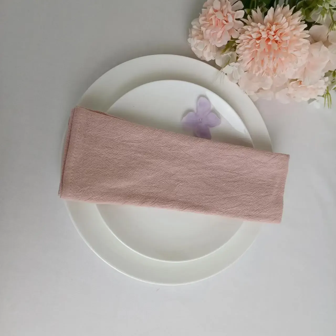 10PCS 30X45CM Plain Washed Cotton Large Napkin Nordic Table Mat Tabletop Food Coffee Decor Kitchen Cloths House Warming Gift