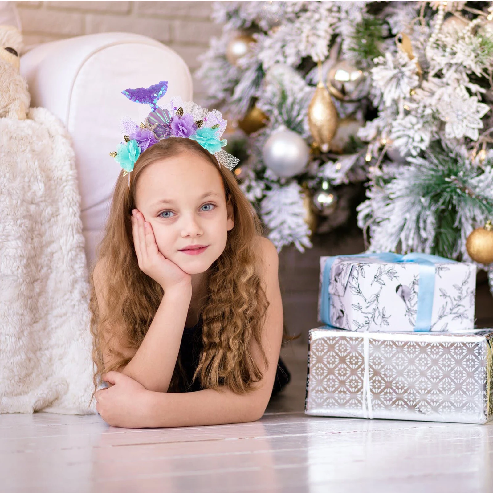 Fascia per capelli Bacchetta Accessori Cosplay Sirena Capelli Plastica Decorativa Fata Sposa per