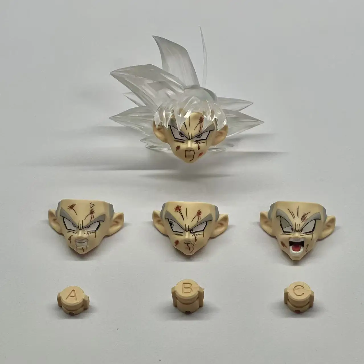 재고 있음 DCG 토이즈 드래곤볼 손오공 헤드 2.0 3.0 볼록한 KO 애니메이션 피규어 헤드 조각 모델 크리스마스 선물용