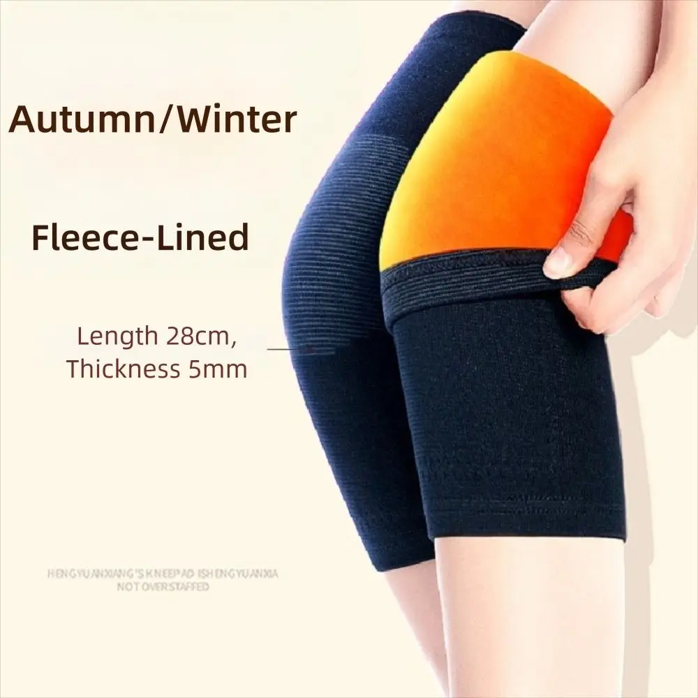 Nuove ginocchiere in velluto Plus Scaldamuscoli traspiranti anti-freddo Addensare scaldini invernali Forniture Donna Uomo Anziani