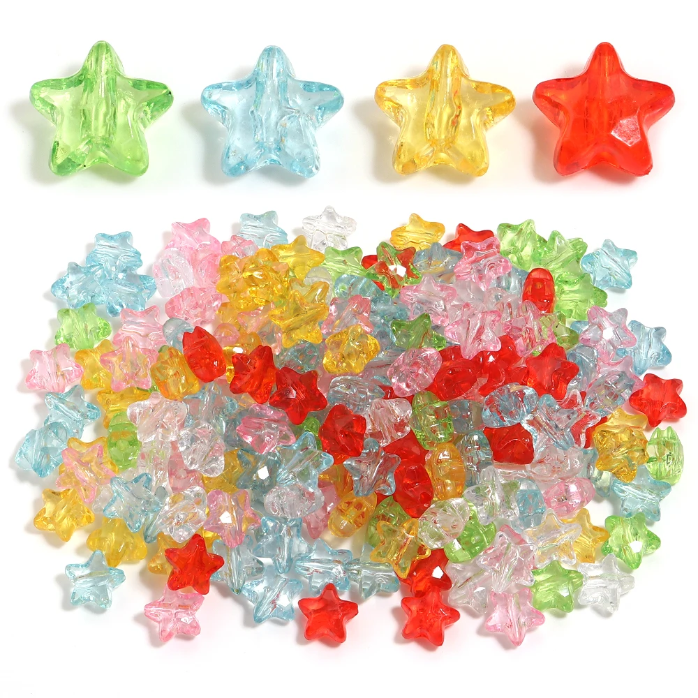 200 قطعة/الوحدة ستار الخرز الاكريليك خزر عازل سحر صنع للهدايا اليدوية DIY بها بنفسك الخرز حلية صنع الملحقات