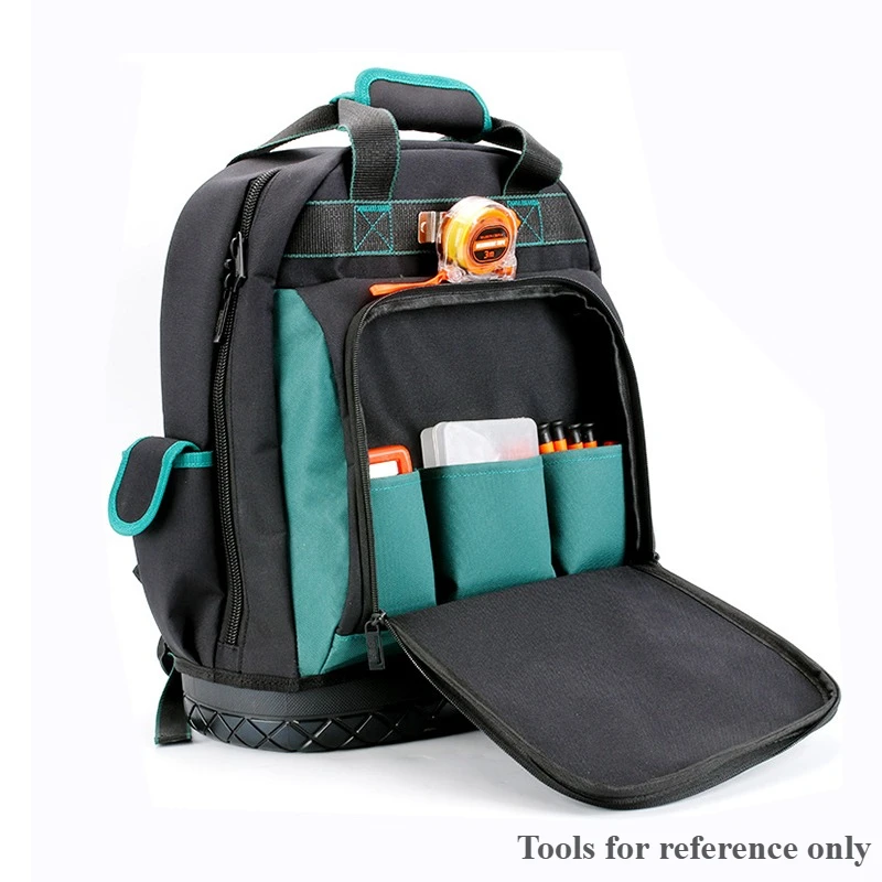 Professional Tool Bag Electrician Multifunctional Complete Toolkit Maintenance Worker Breathable Backpack Oxford Wear Resistant