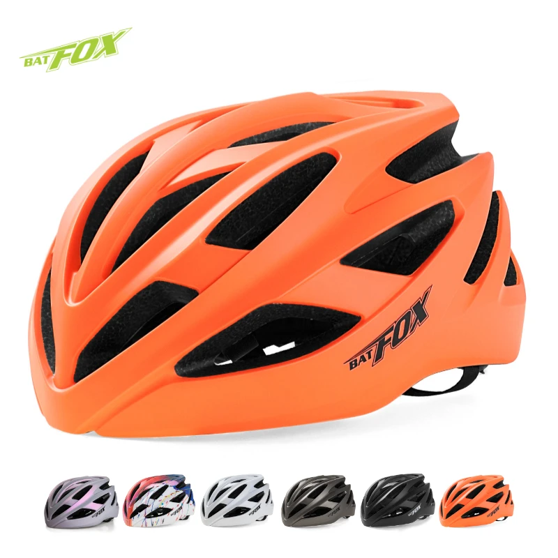 

BATFOX Road Bike Helmet Adjustable Ultralight Comfort Lining Head Protection Safety Cap Men Women Cycling Bicycle mtb helmets