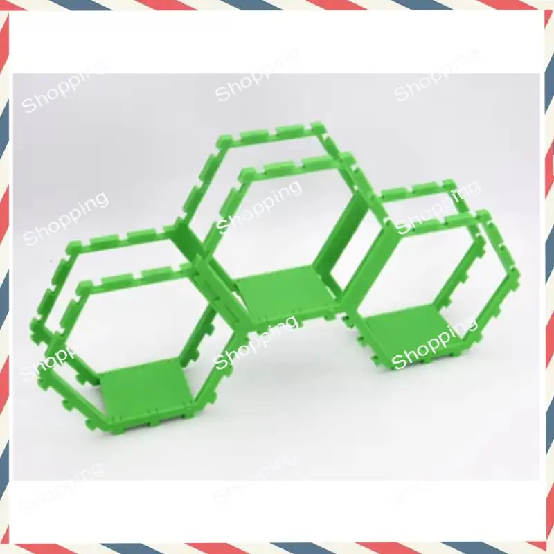 

M20K Hexagonal Honeycomb Splicing Frame Splicing Honeycomb Storage Rack Display Rack Blue