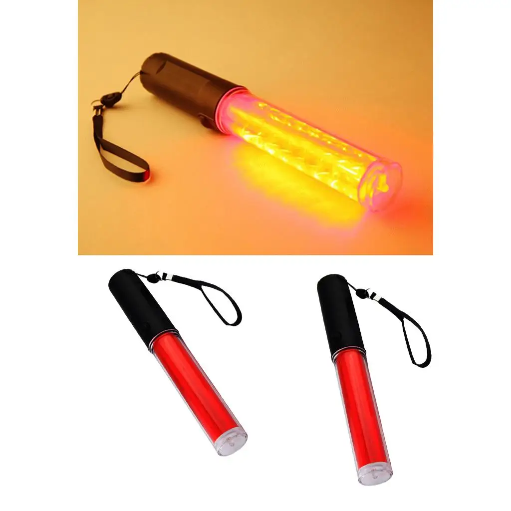 

2шт многофункциональный 10-дюймовый сигнальный светофор палочка светодиодный фонарик маяк