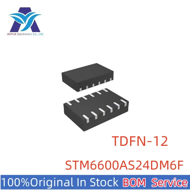 

New Original Stock IC Electronic Components TDFN12 STM6600AS24DM6F STM6600 Monitoring and Reset Chip Series One Stop BOM Service