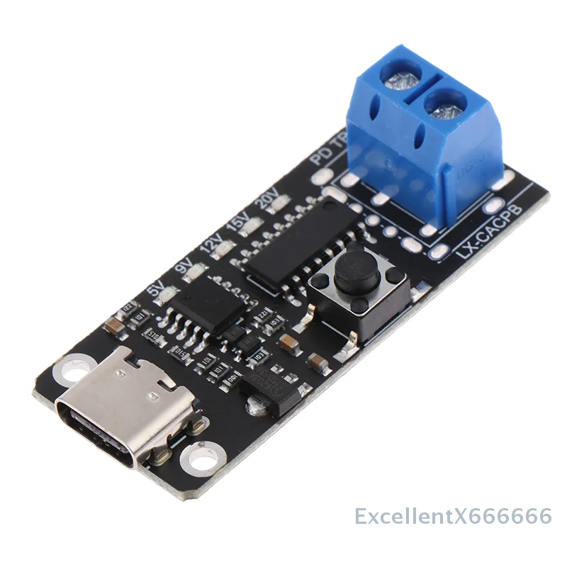 100W 5A High-Speed Type-C USB C Fast Charging Board QC PD Power Delivery Boost Module for Quick Charger Decoy Trigger - Image 3