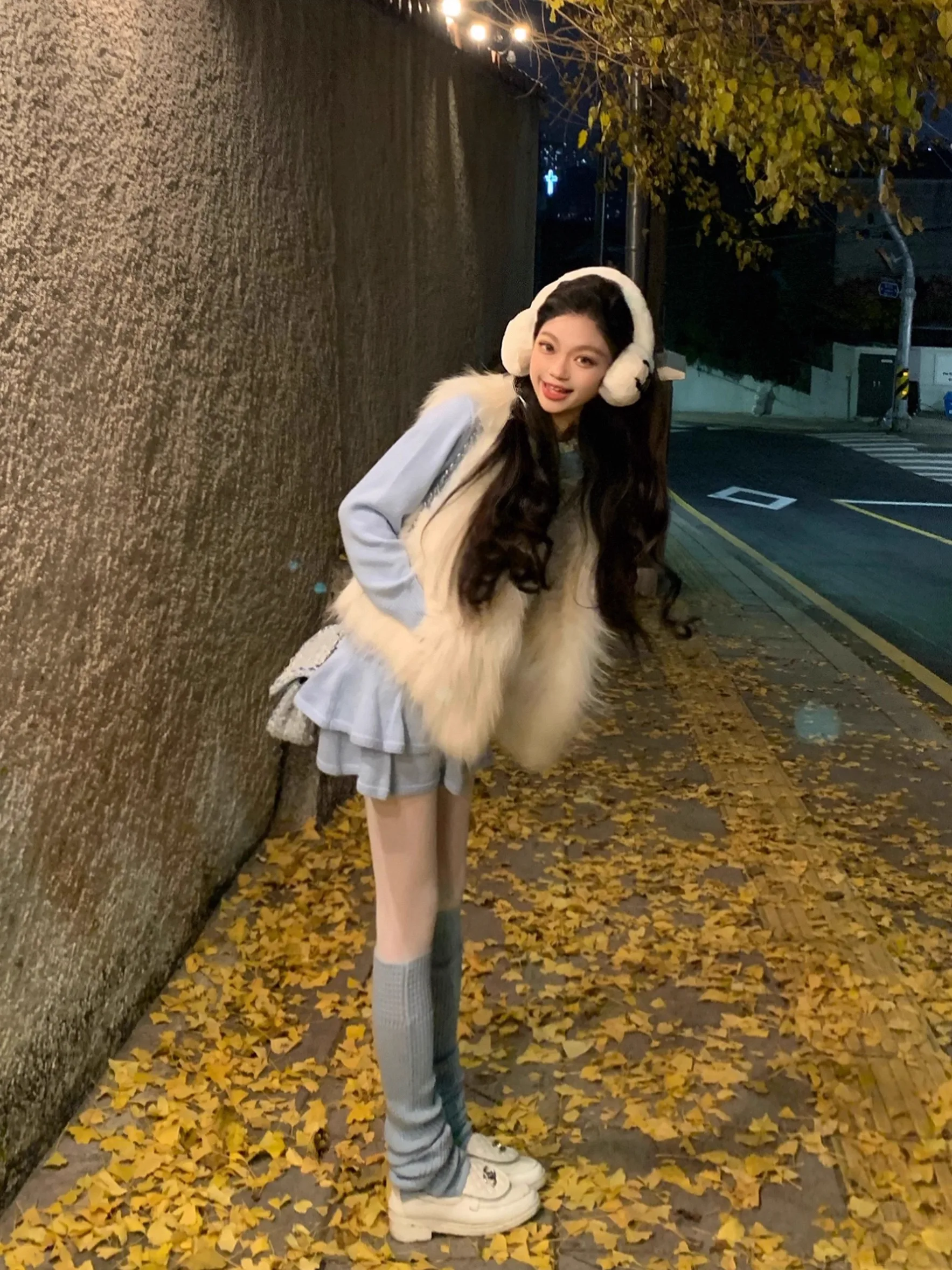 

Soft Embroidered Collar Woolen Knitted Sweater Princ Sle Loose Fit Daily Wear Polyester Nylon Acrylic Fiber Long Sve