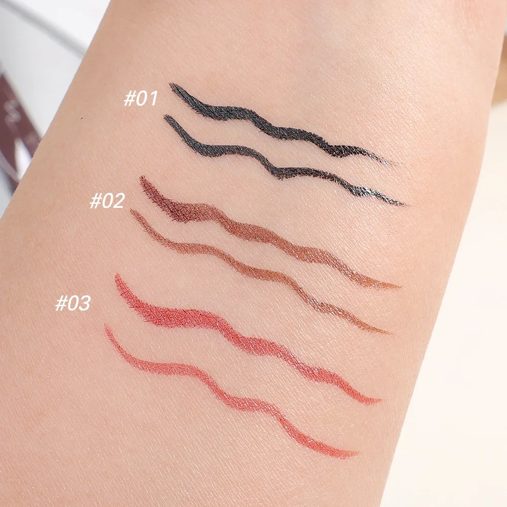 Schwarz braun flüssiger Eyeliner Stift matt wasserdicht glatt schnell trocknend Eyeliner Bleistift untere Wimpern Augen Make-up koreanische Kosmetik