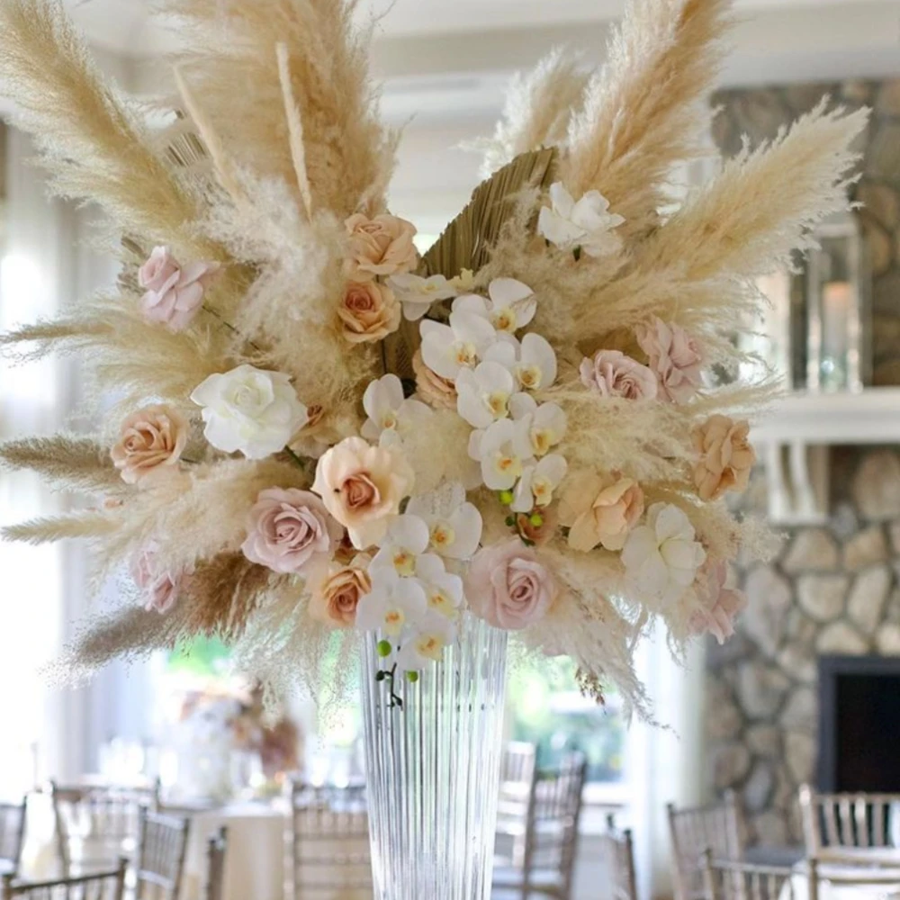 10pcs)Wedding Centerpiece 60/70/80cm Tall Glass Stemmed Vase for Flower Arrangement stand centerpieces