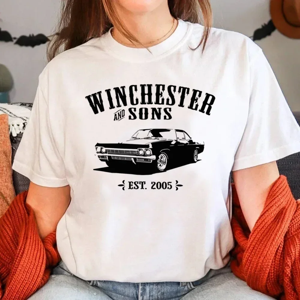 Supernatural T Shirt Women Designer Manga T Shirt Female Comic Clothes Women Clothes Aesthetic Clothes